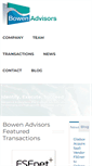 Mobile Screenshot of bowenadvisors.com